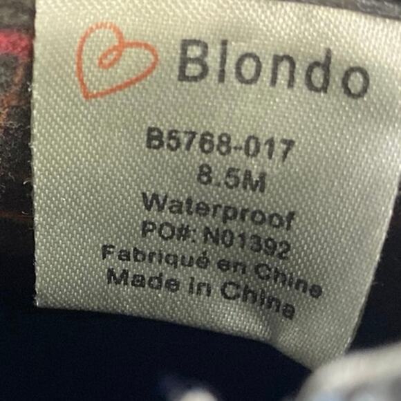 Blondo Elvina Women's Black Leather Zip Pointed Toe Block Heels Ankle Boots 8.5M - Picture 6 of 7